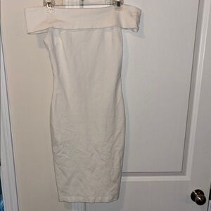 Elegant Off-Shoulder White Dress